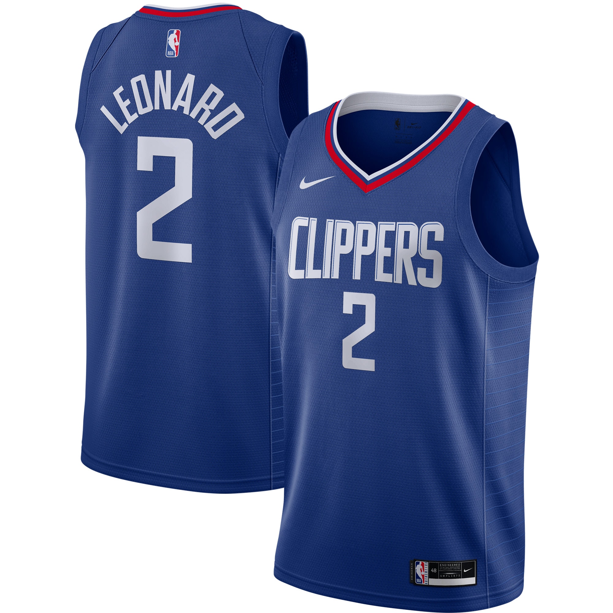 Kawhi Leonard La Clippers Swingman Jersey - Royal - Icon Edition