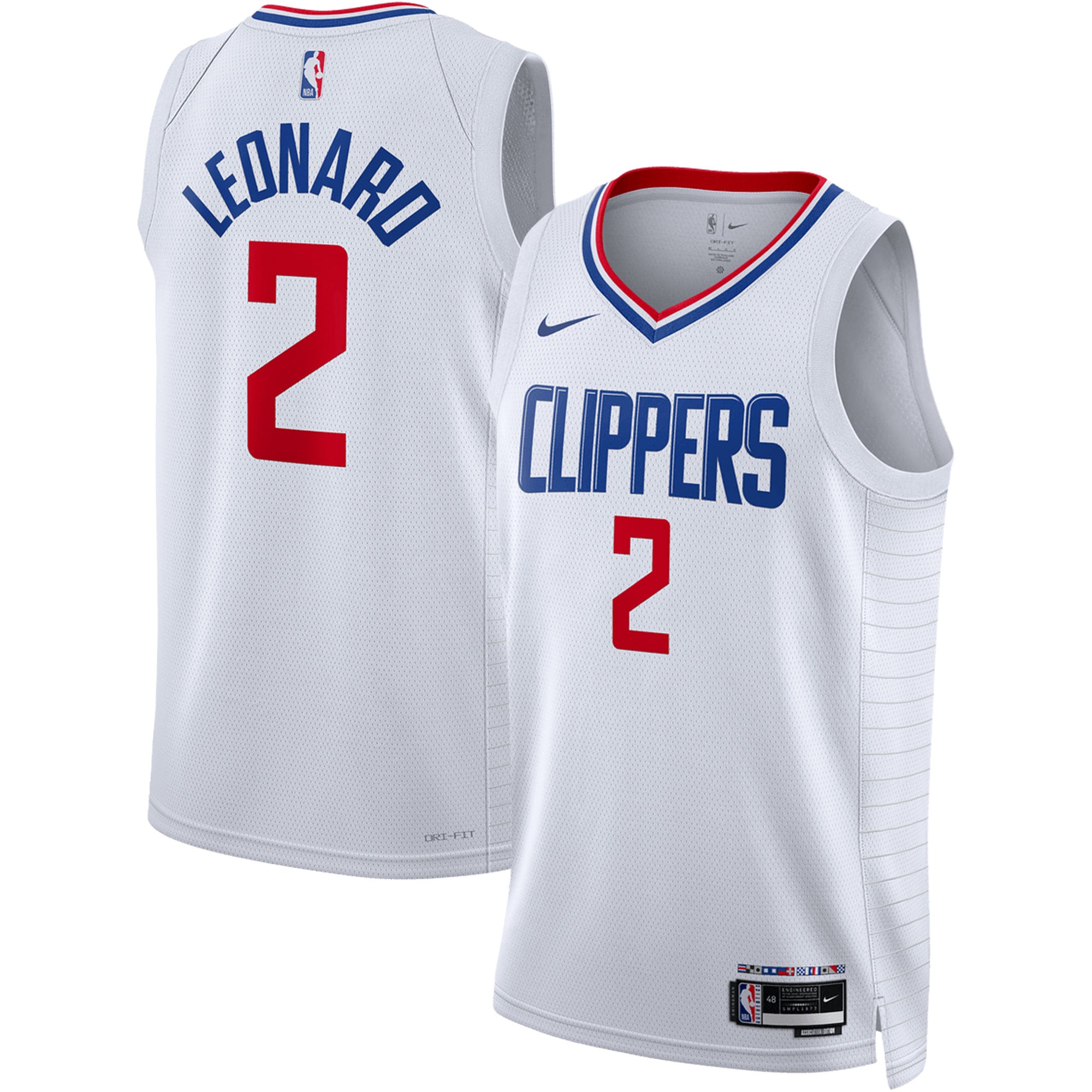 Kawhi Leonard La Clippers Unisex Swingman Jersey - Association Edition - White