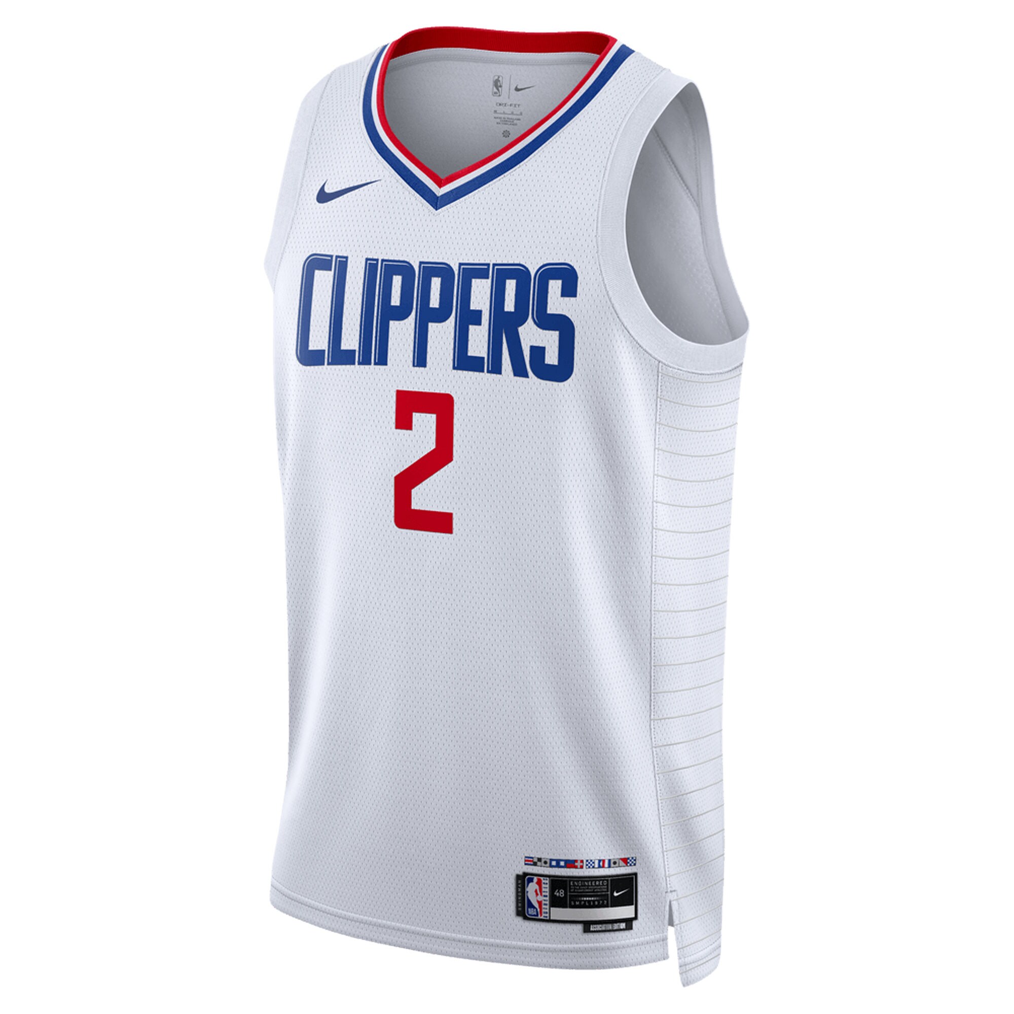 Alternative view of Kawhi Leonard La Clippers Unisex Swingman Jersey - Association Edition - White