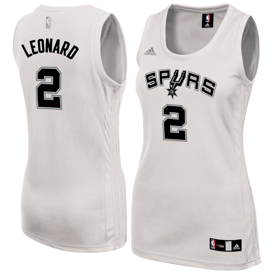 Kawhi Leonard San Antonio Spurs Adidas Women's Fashion Replica Jersey - White