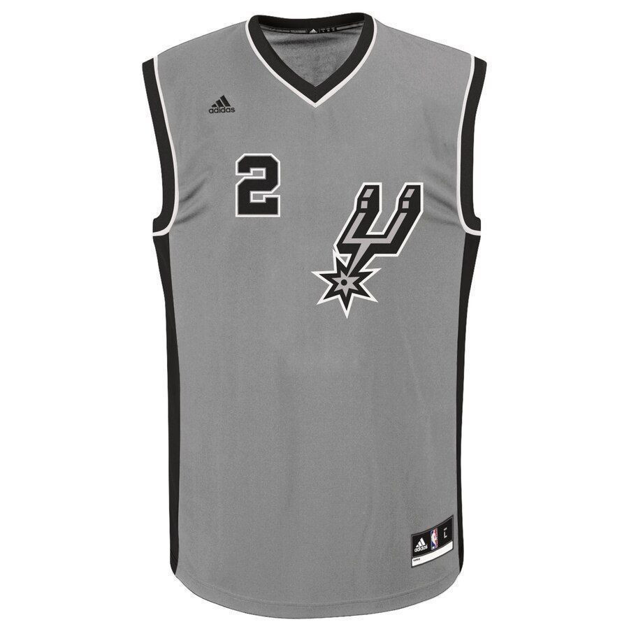 Alternative view of Kawhi Leonard San Antonio Spurs Alternate Jersey - Gray - JS604 