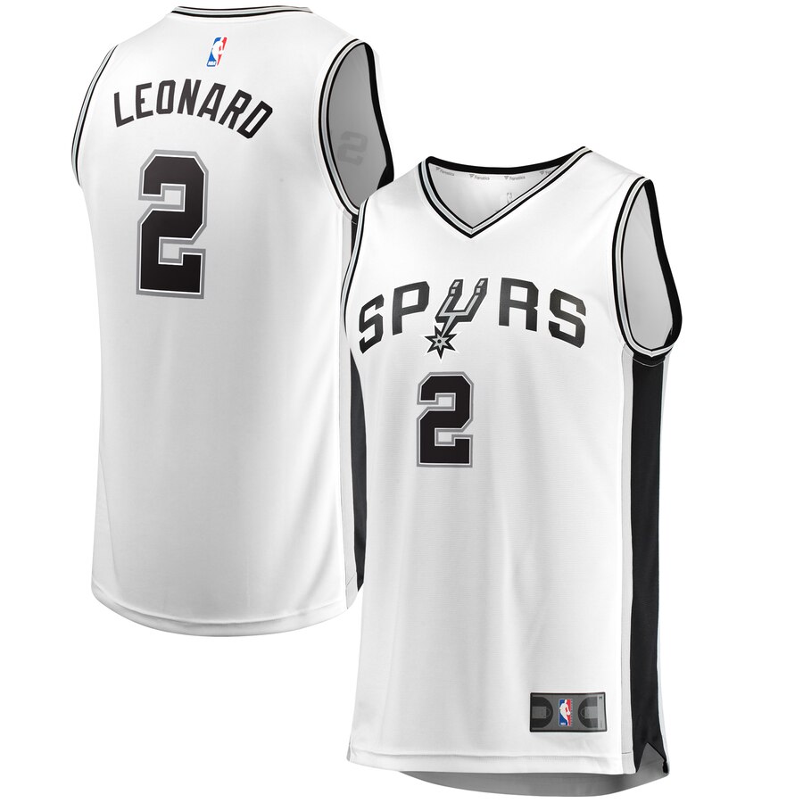 Kawhi Leonard San Antonio Spurs Fanatics Branded Fast Break Replica Jersey White - Association Edition
