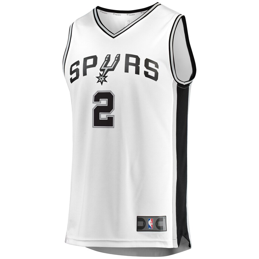 Alternative view of Kawhi Leonard San Antonio Spurs Fanatics Branded Youth Fast Break Replica Jersey White - Association Edition