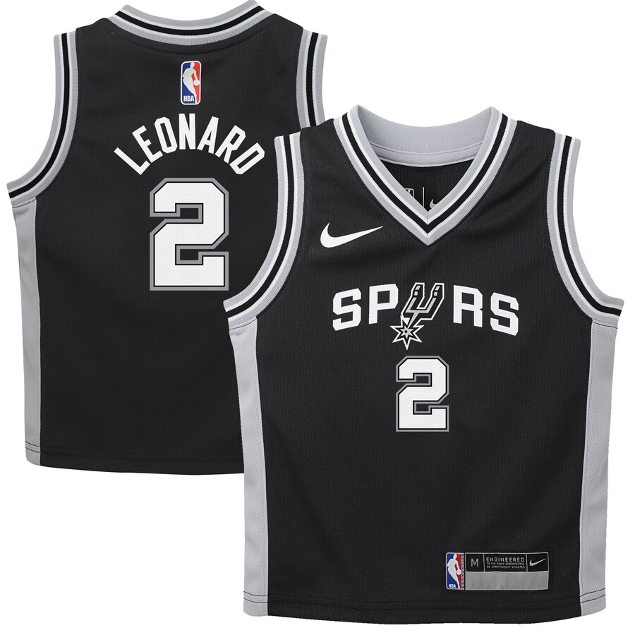 Kawhi Leonard San Antonio Spurs Preschool Replica Jersey Black - Icon Edition