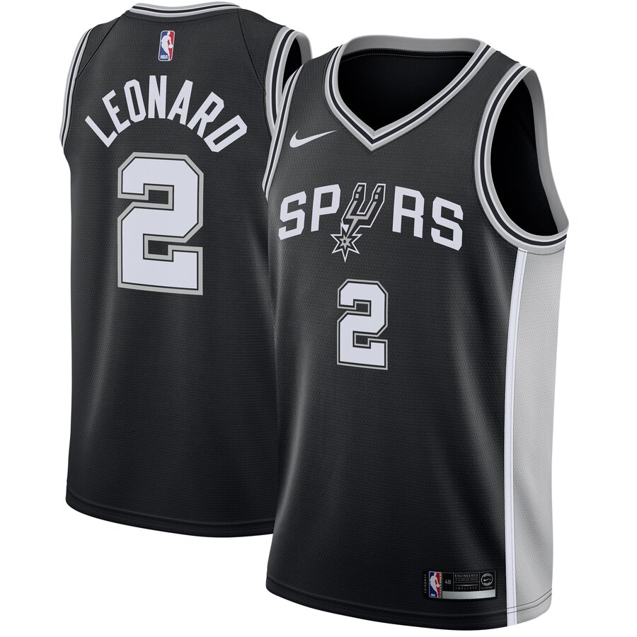 Kawhi Leonard San Antonio Spurs Swingman Jersey Black - Icon Edition