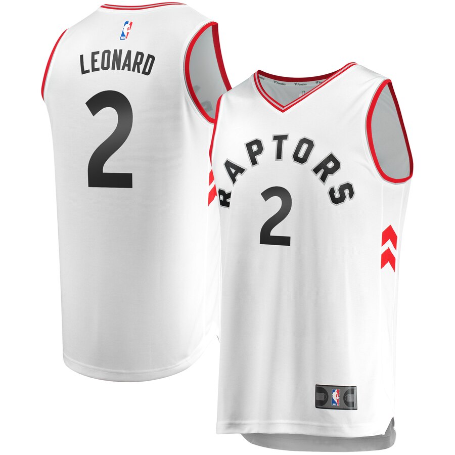 Kawhi Leonard Toronto Raptors Fanatics Branded Youth Fast Break Replica Jersey - Association Edition - White