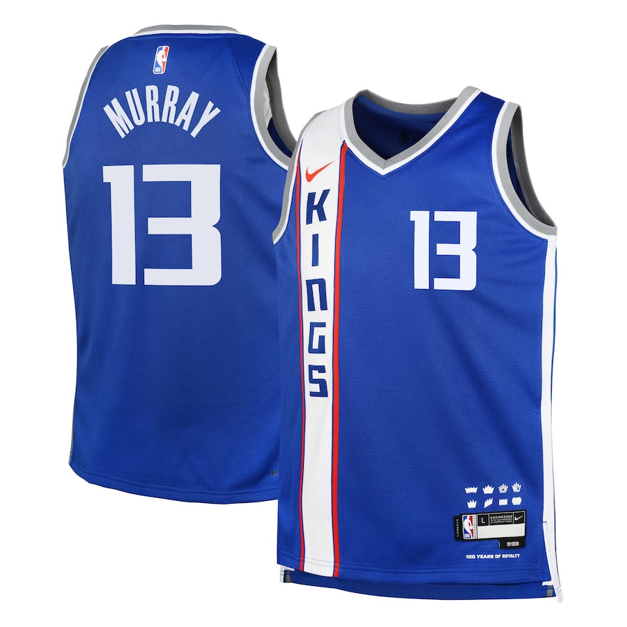 Keegan Murray 13 Sacramento Kings 2023/24 City Edition Swingman YOUTH Jersey - Blue - JS899 