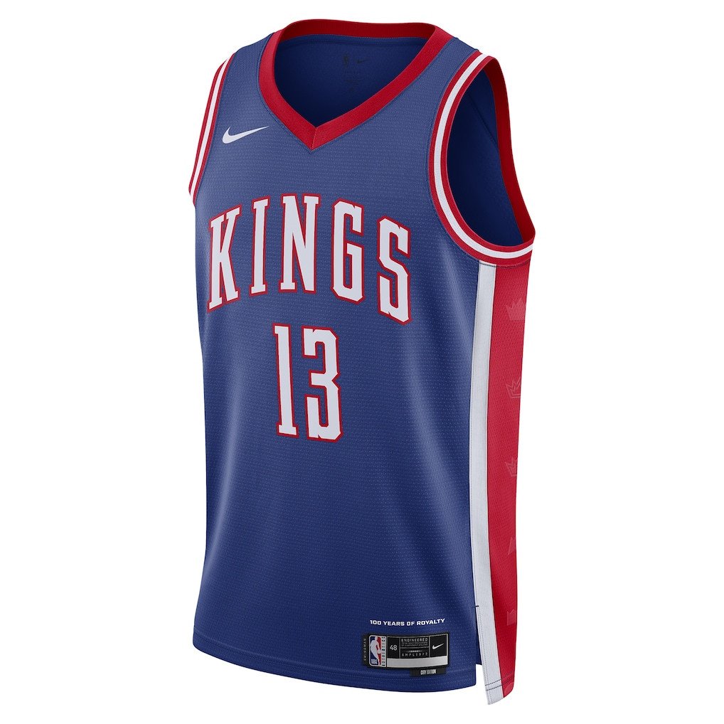 Alternative view of Keegan Murray 13 Sacramento Kings Unisex 2024/25 Swingman Player Jersey - City Edition - Blue - JS527 