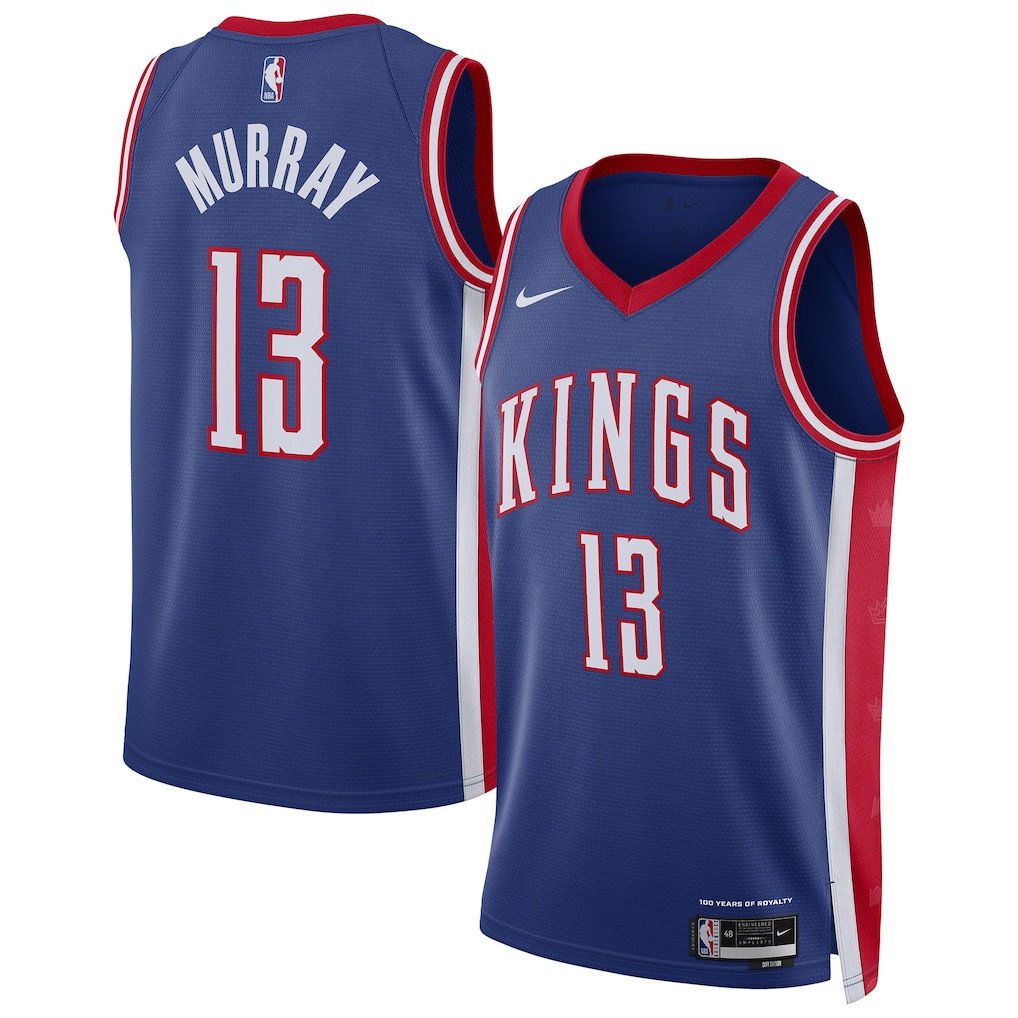 Keegan Murray 13 Sacramento Kings Unisex 2024/25 Swingman Player Jersey - City Edition - Blue - JS527 