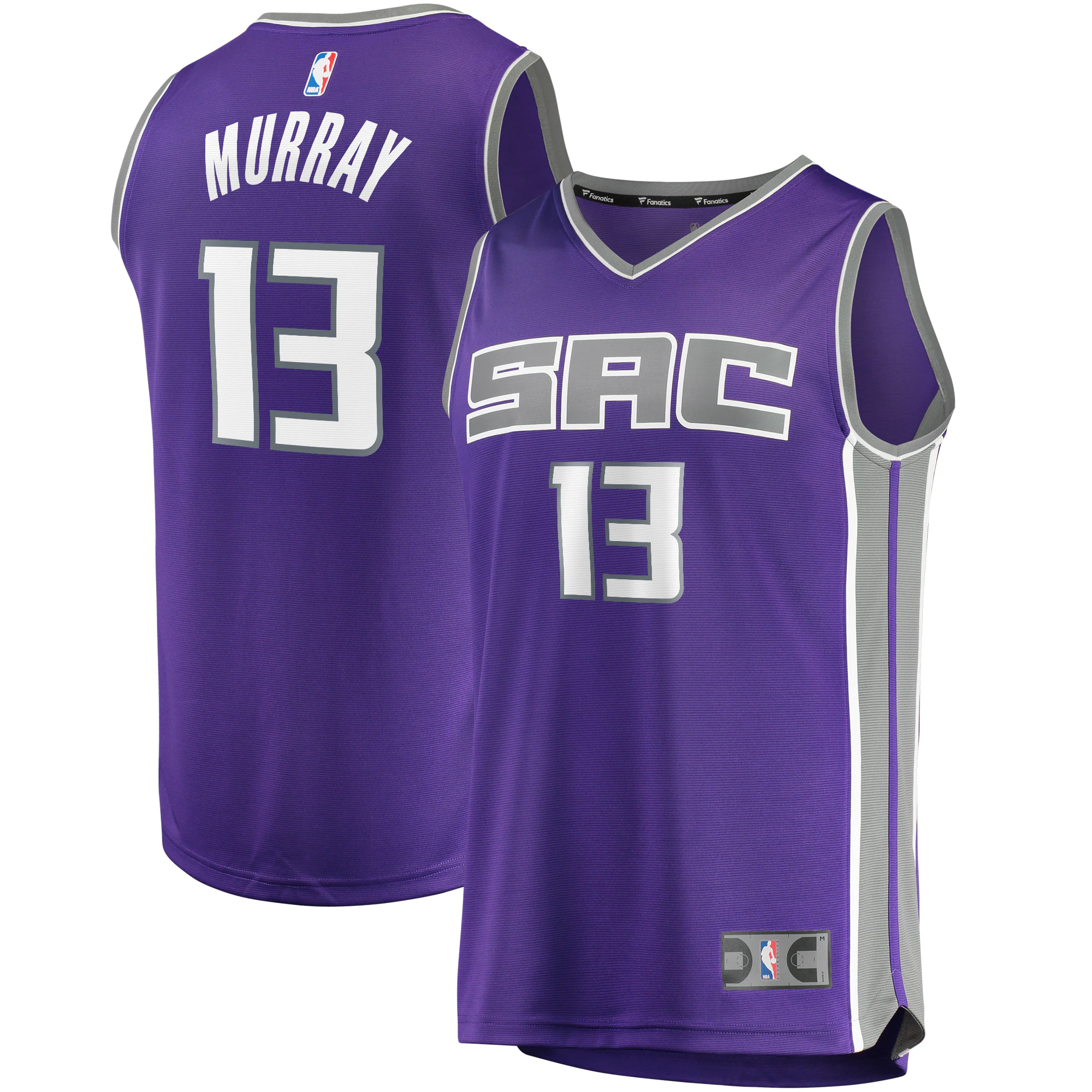 Alternative view of Keegan Murray Sacramento Kings Fanatics Branded 2022 Nba Draft First Round Pick Fast Break Replica Player Jersey - Icon Edition - Purple