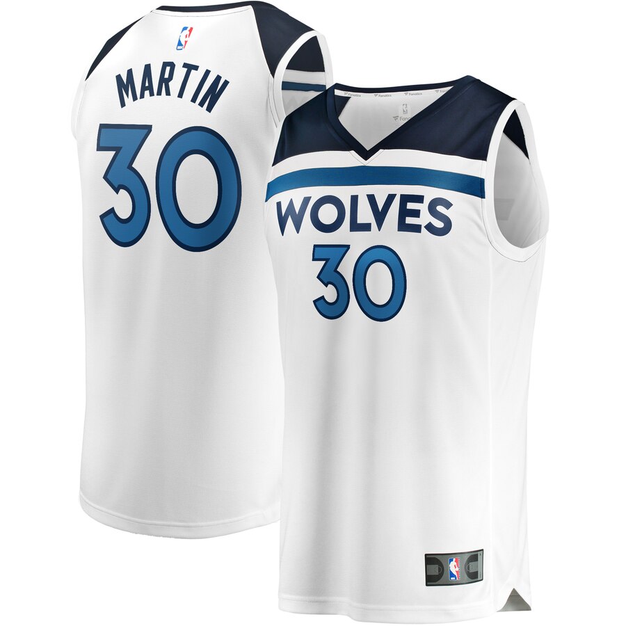 Kelan Martin Minnesota Timberwolves Fanatics Branded Fast Break Player Jersey – Association Edition – White