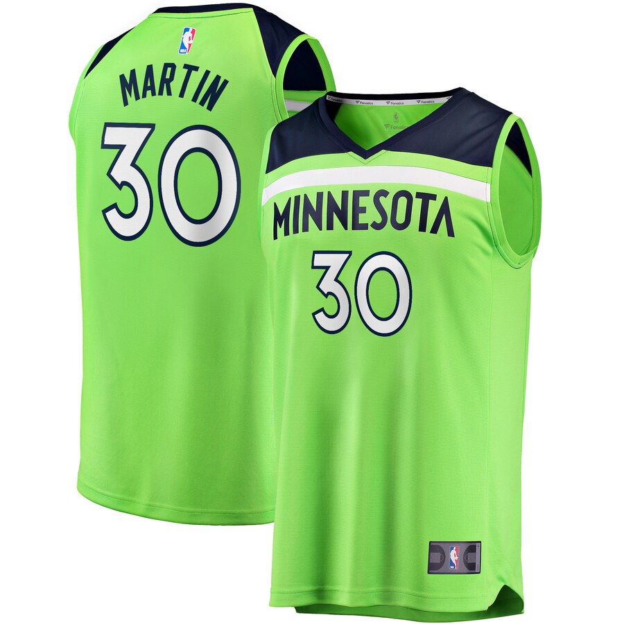 Kelan Martin Minnesota Timberwolves Fanatics Branded Fast Break Player Jersey – Statement Edition – Green