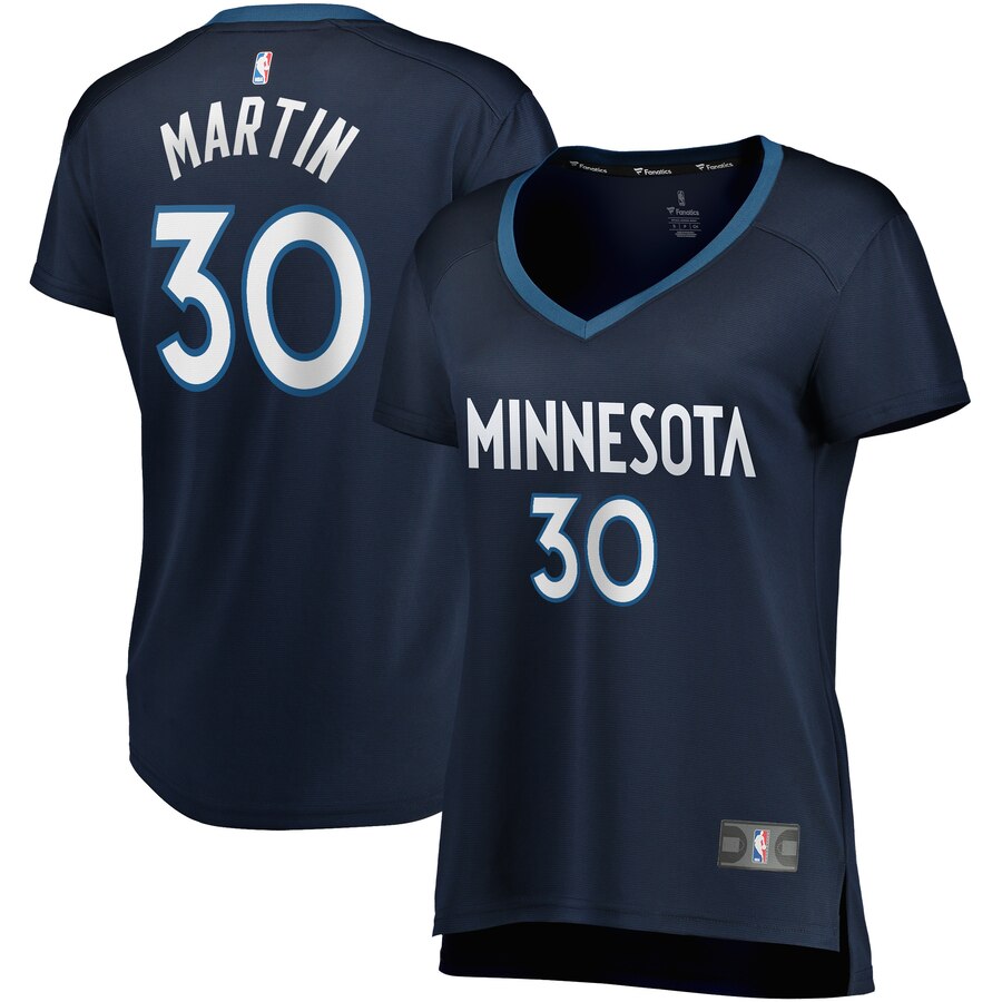 Kelan Martin Minnesota Timberwolves Fanatics Branded Women's Fast Break Player Jersey - Icon Edition - Navy