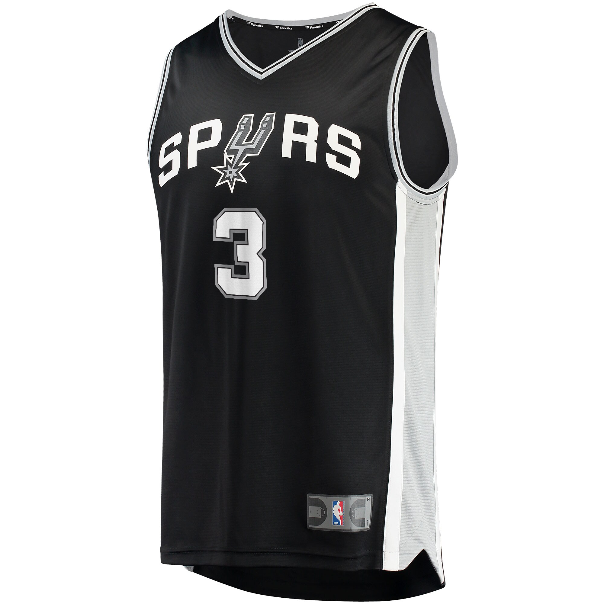 Alternative view of Keldon Johnson San Antonio Spurs Fanatics Fast Break Replica Jersey - Icon Edition - Black