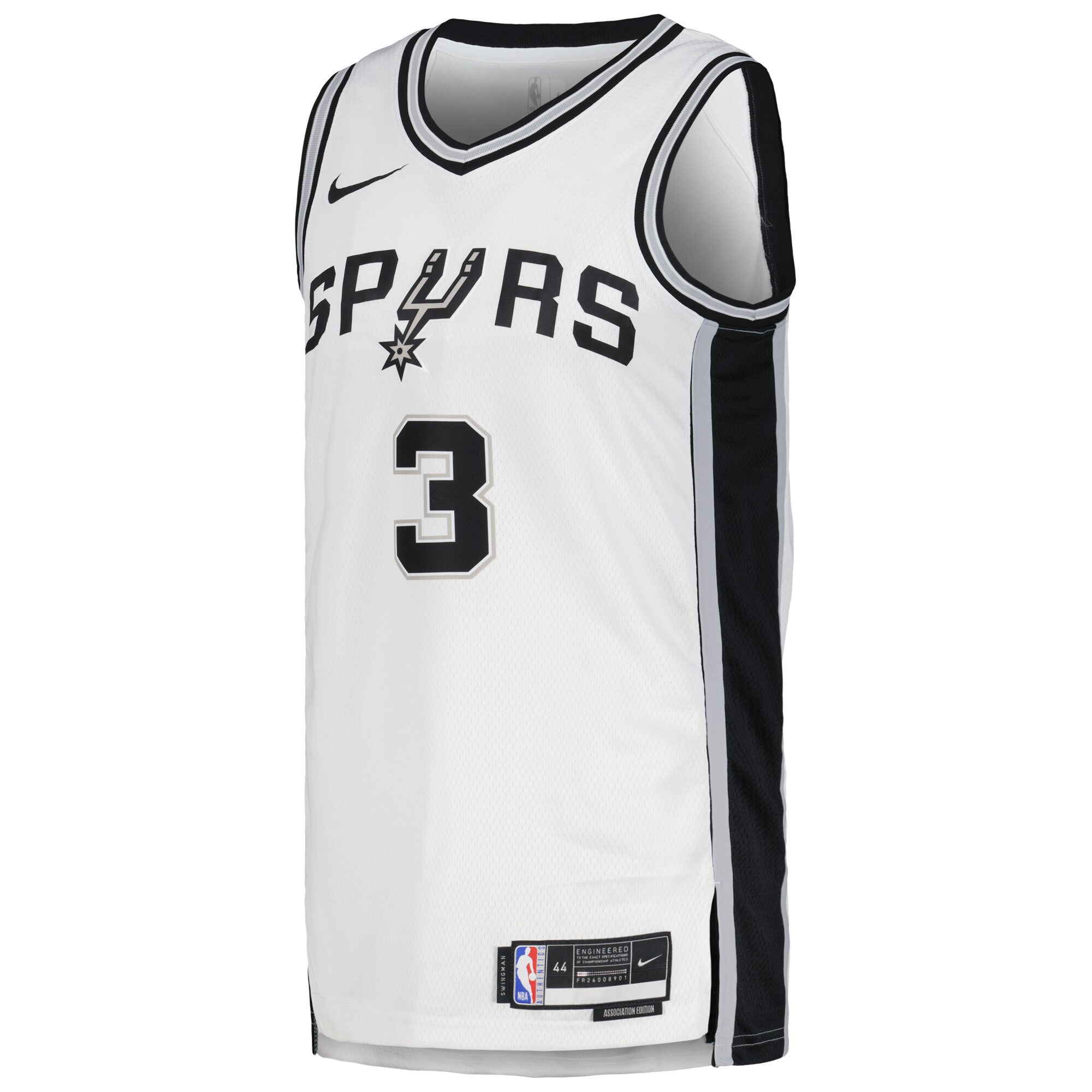 Alternative view of Keldon Johnson San Antonio Spurs Unisex Swingman Jersey - Association Edition - White