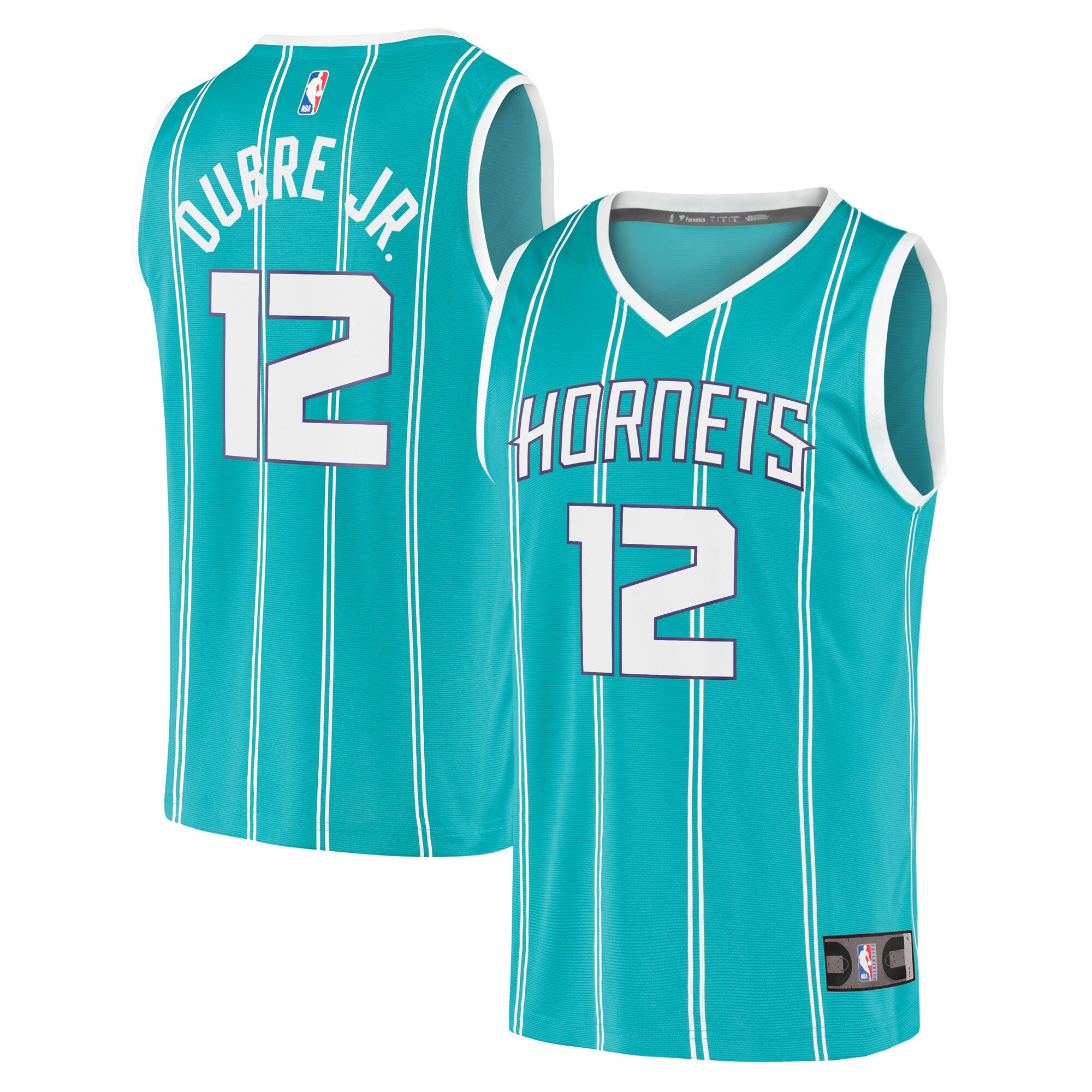 Alternative view of Kelly Oubre Jr. Charlotte Hornets Fanatics Branded 2021/22 Fast Break Replica Jersey - Icon Edition - Teal