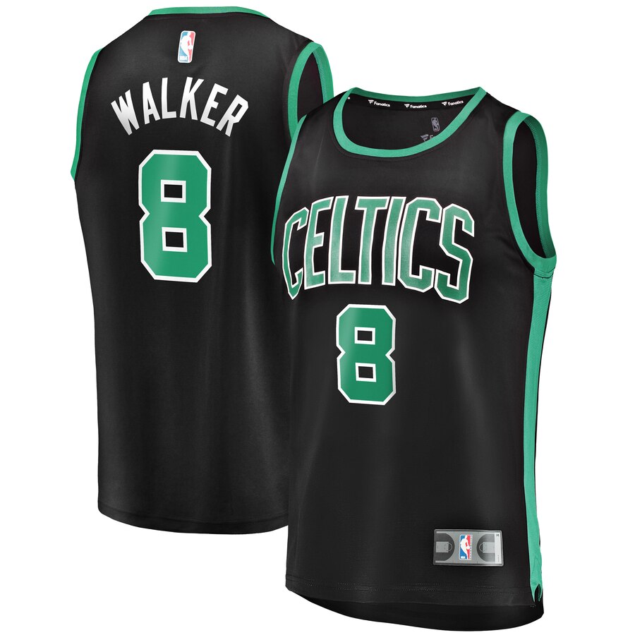 Kemba Walker Boston Celtics Fanatics Branded Fast Break Replica Player Jersey Black - Statement Edition