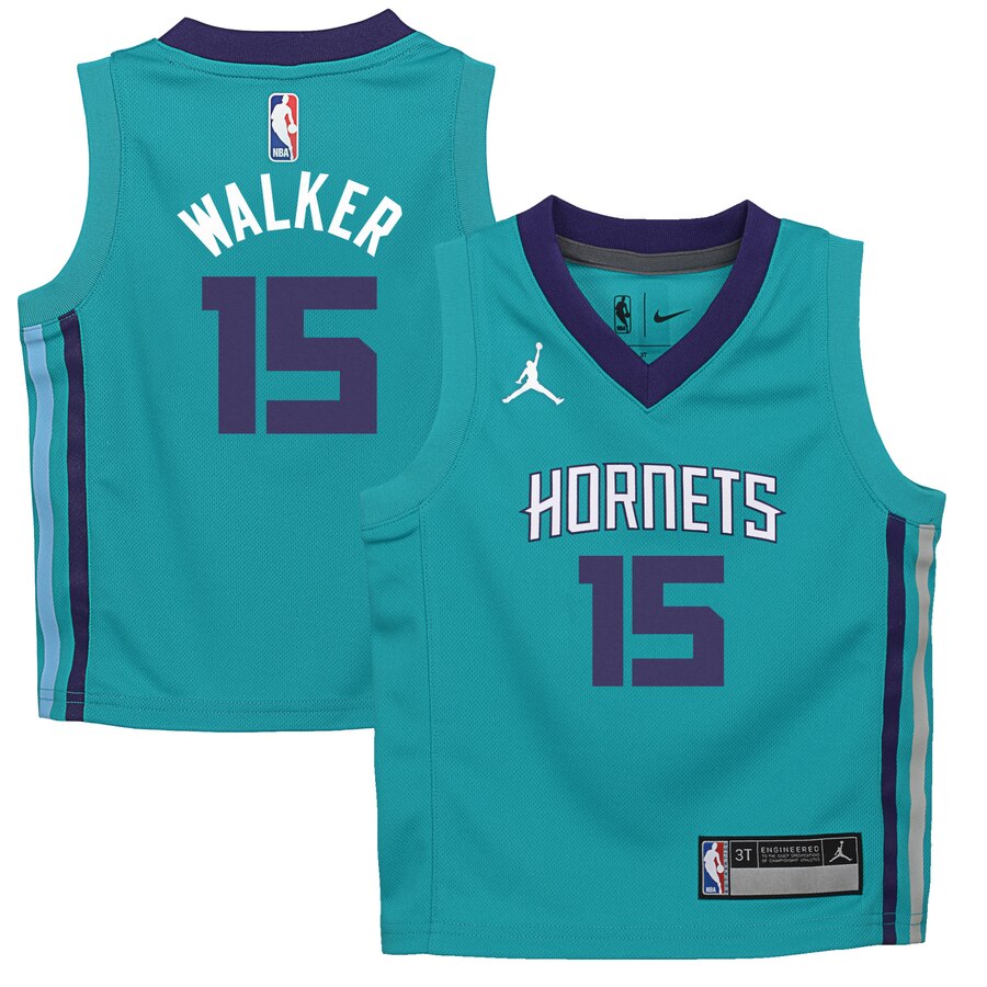 Kemba Walker Charlotte Hornets Jordan Brand Toddler Replica Jersey Teal - Icon Edition