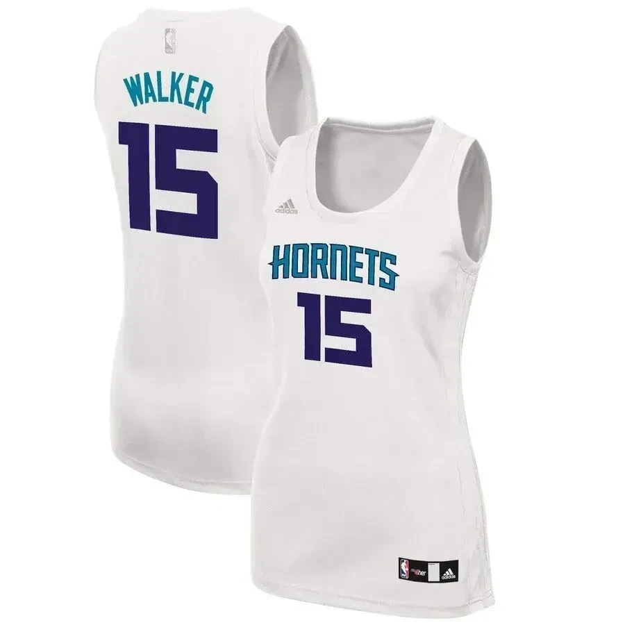 Kemba Walker Charlotte Hornets Women's Fashion Jersey - White - JS578 