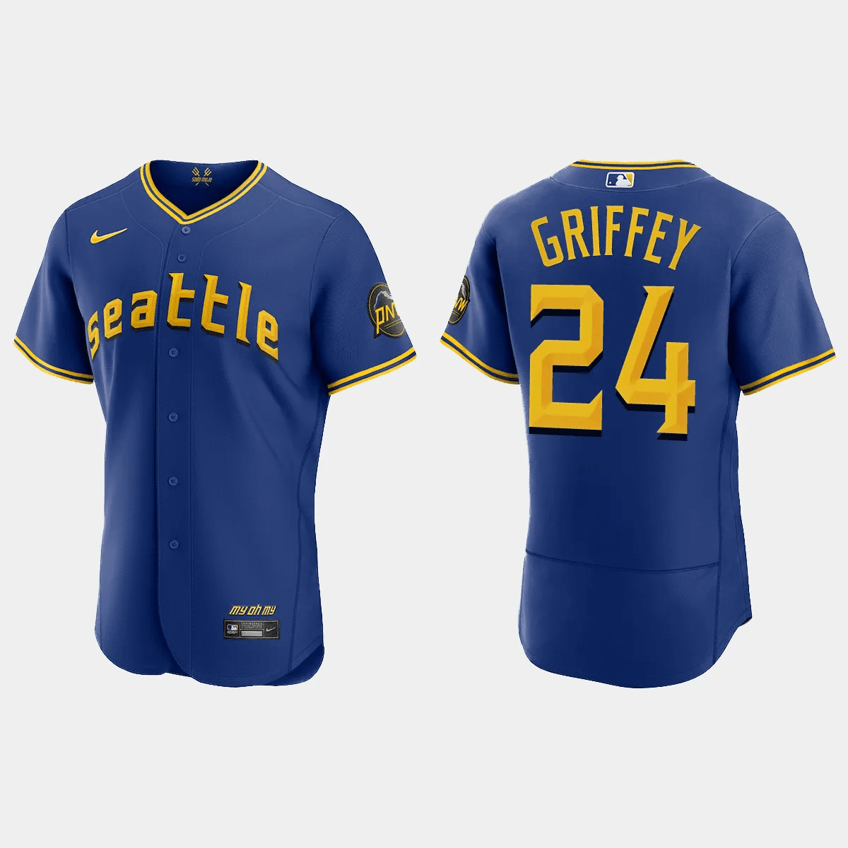 Ken Griffey Jr. 24 Seattle Mariners 2023 City Connect Elite Jersey - Royal 
