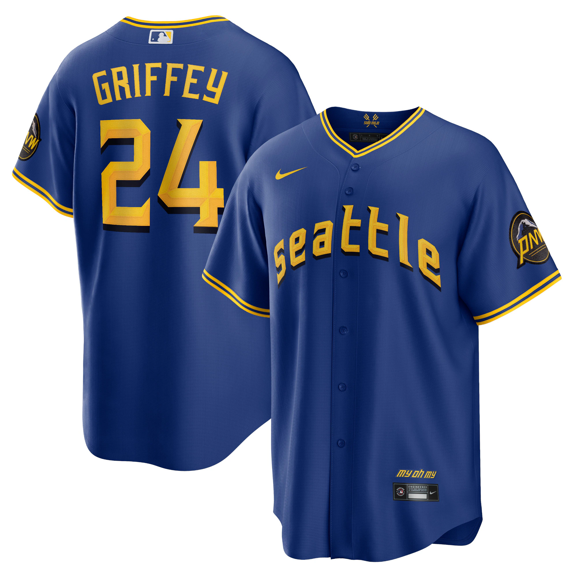 Ken Griffey Jr. Seattle Mariners 2023 City Connect Replica Player Jersey - Royal