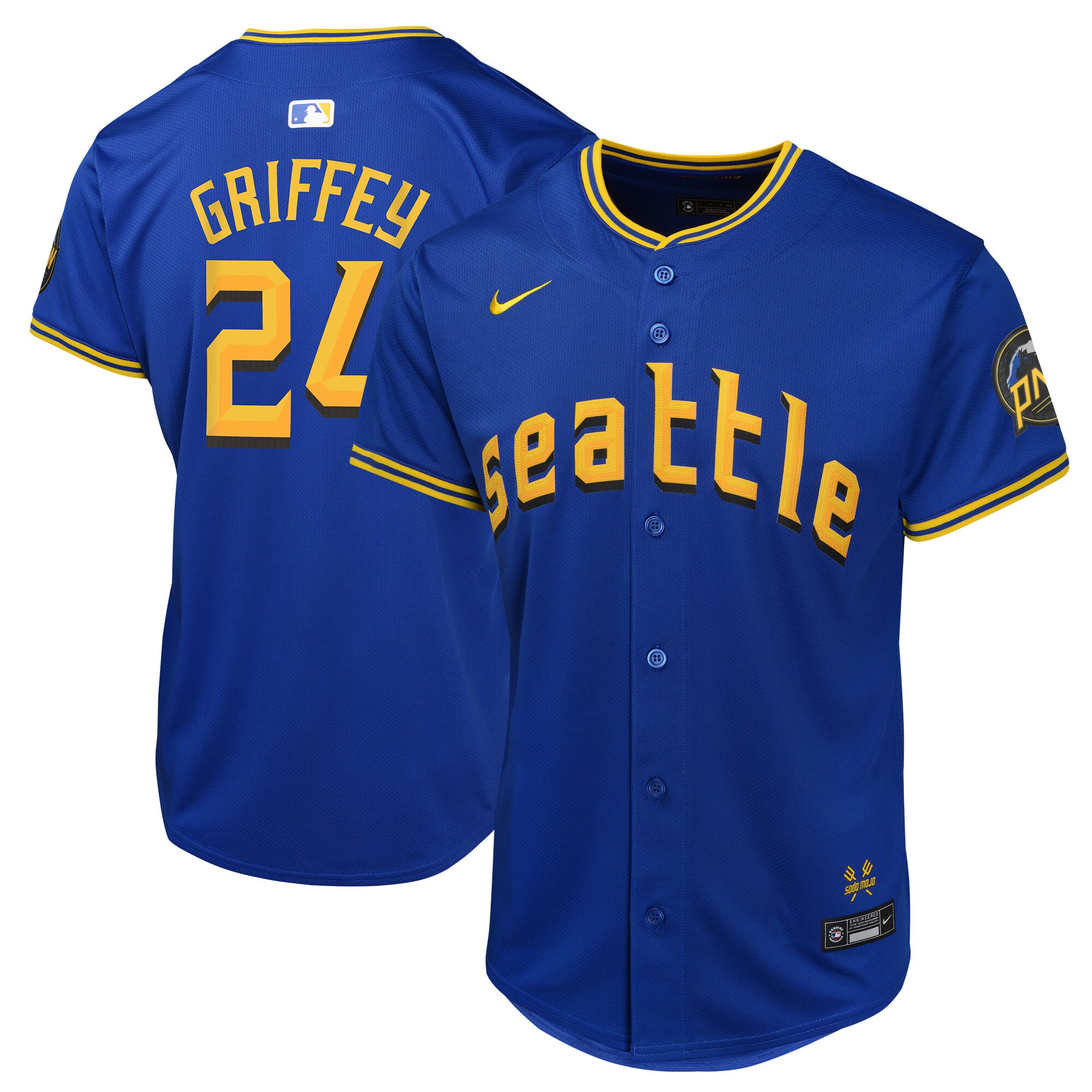 Ken Griffey Jr. Seattle Mariners Youth City Connect Limited Player Jersey - Navy
