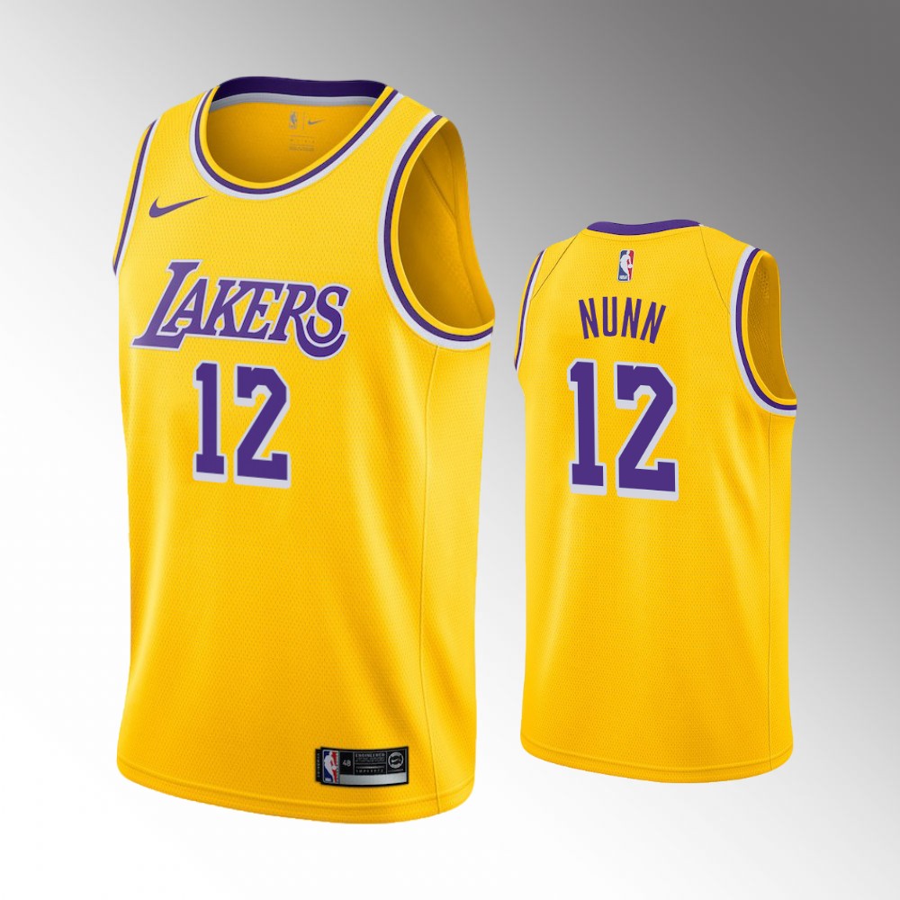 Kendrick Nunn Los Angeles Lakers 2021 Icon Edition Gold 2021 Trade Jersey