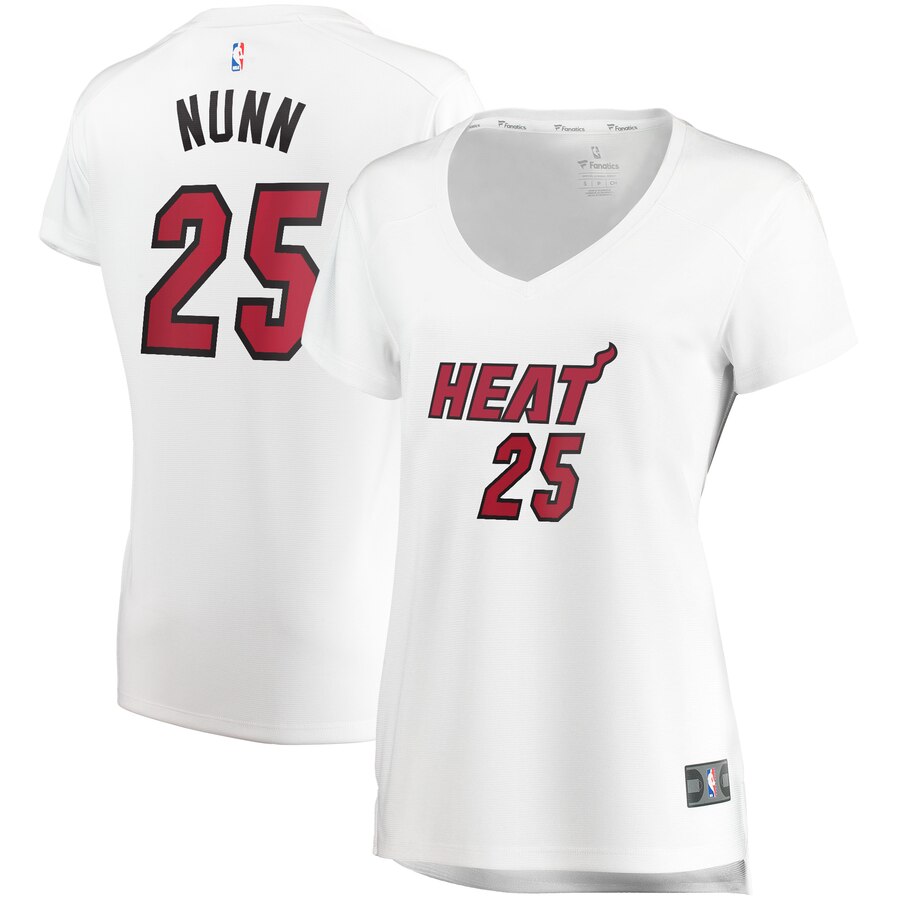 Kendrick Nunn Miami Heat Fanatics Branded Women's Fast Break Player Jersey - Association Edition - White