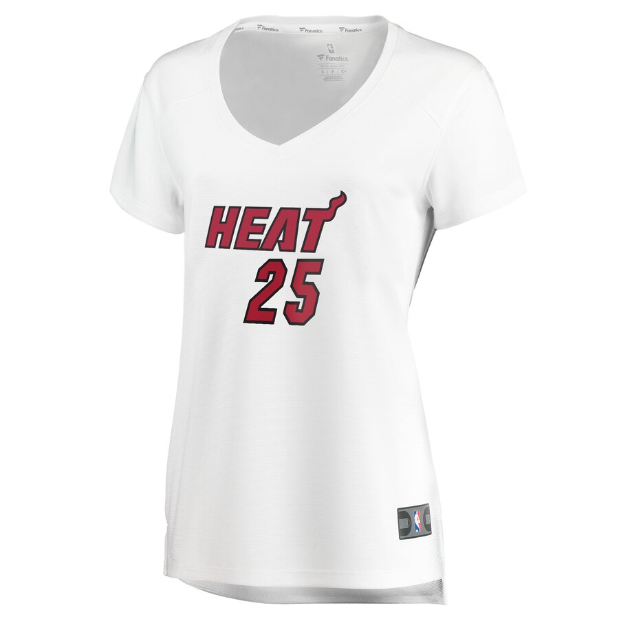 Alternative view of Kendrick Nunn Miami Heat Fanatics Branded Women's Fast Break Player Jersey - Association Edition - White