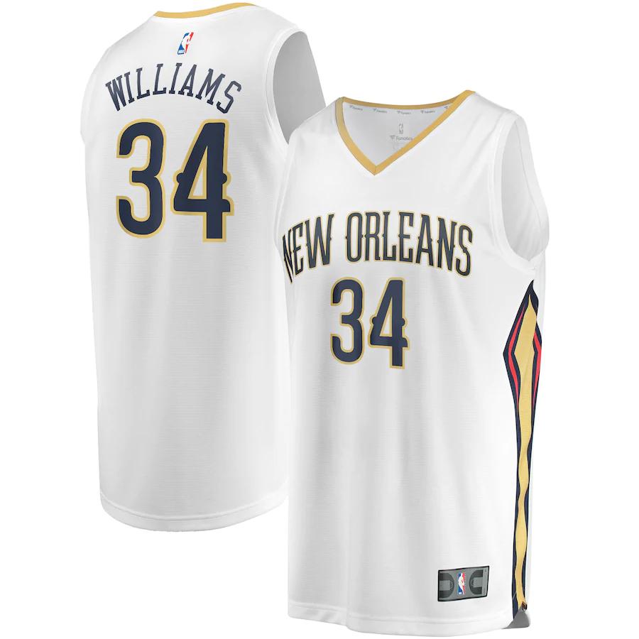 Kenrich Williams New Orleans Pelicans Fanatics Branded Fast Break Player Replica Jersey - Association Edition - White
