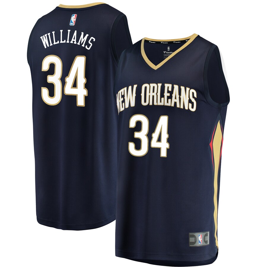 Kenrich Williams New Orleans Pelicans Fanatics Branded Fast Break Replica Jersey - Icon Edition - Navy