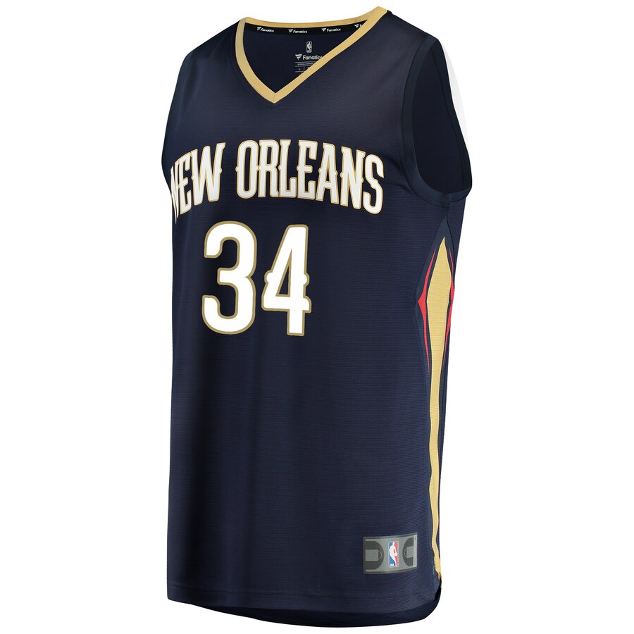 Alternative view of Kenrich Williams New Orleans Pelicans Fanatics Branded Fast Break Replica Jersey - Icon Edition - Navy