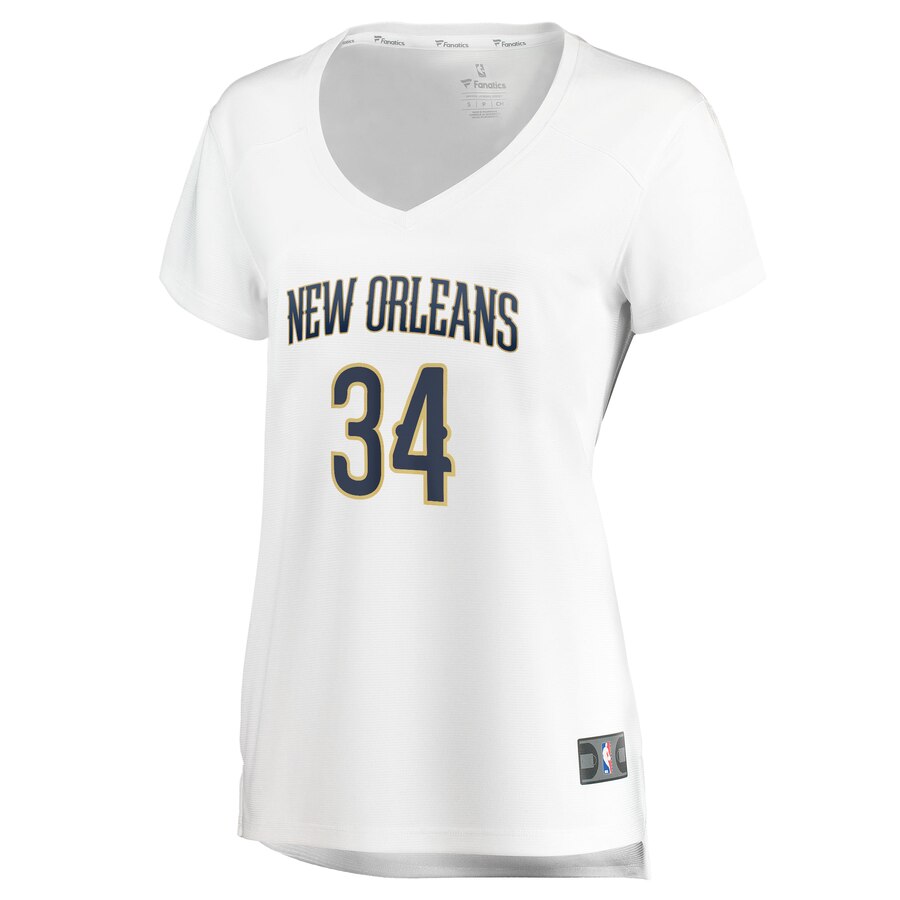 Alternative view of Kenrich Williams New Orleans Pelicans Fanatics Branded Women's Fast Break Player Replica Jersey - Association Edition - White