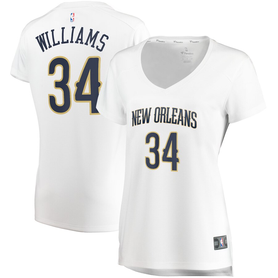 Kenrich Williams New Orleans Pelicans Fanatics Branded Women's Fast Break Player Replica Jersey - Association Edition - White