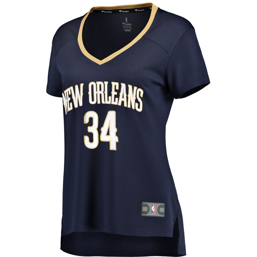 Alternative view of Kenrich Williams New Orleans Pelicans Fanatics Branded Women's Fast Break Player Replica Jersey - Icon Edition - Navy
