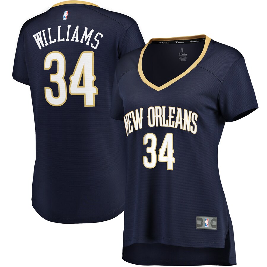 Kenrich Williams New Orleans Pelicans Fanatics Branded Women's Fast Break Player Replica Jersey - Icon Edition - Navy