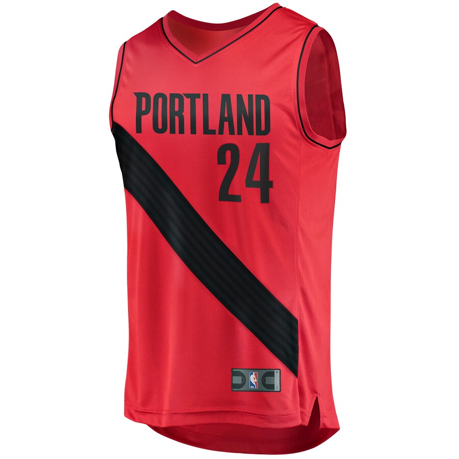 Alternative view of Kent Bazemore Portland Trail Blazers Fanatics Branded Youth Fast Break Replica Jersey Red - Statement Edition
