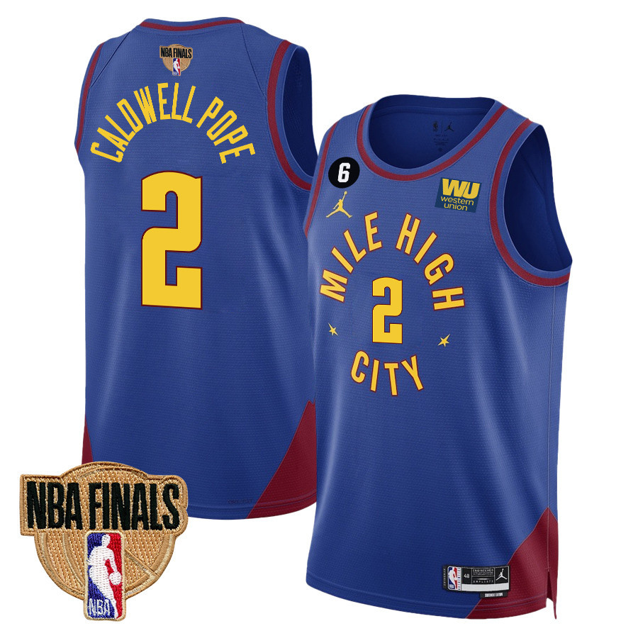 Kentavious Caldwell-Pope 2 Denver Nuggets Final Champions 2023 Swingman Jersey - Blue - JS680 