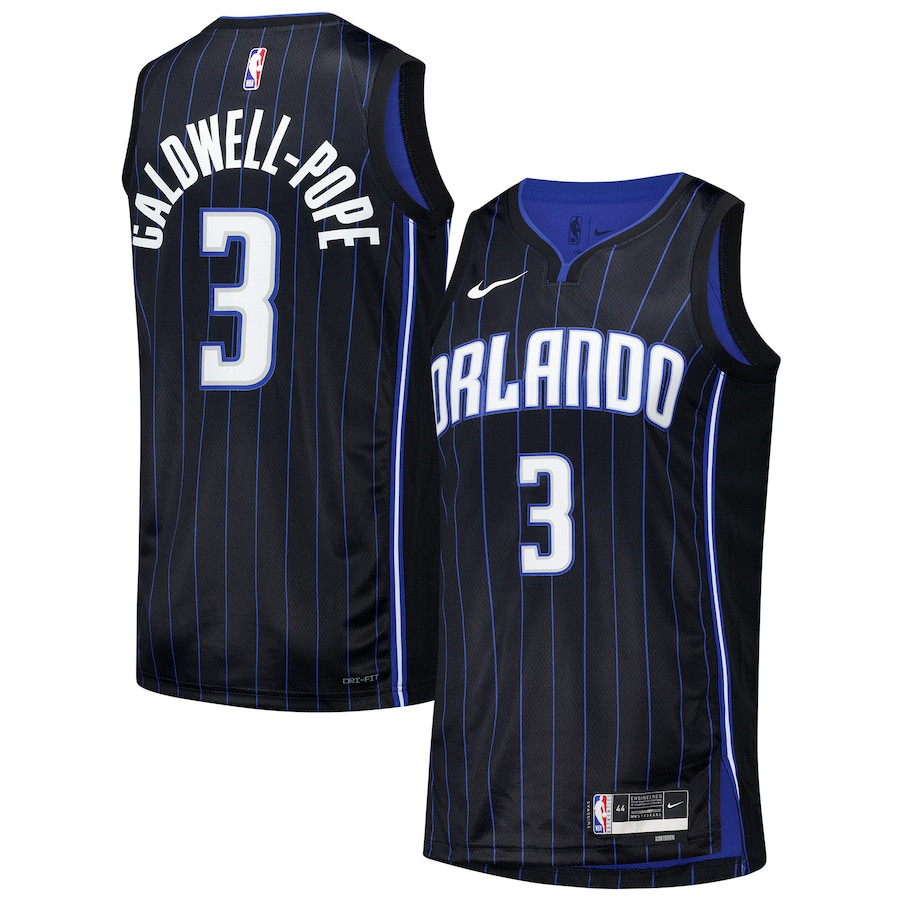 Kentavious Caldwell-Pope 3 Orlando Magic Unisex 2024 Offseason Addition Swingman Jersey - Black - JS366 
