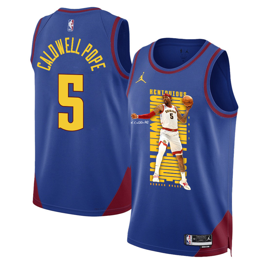 Kentavious Caldwell-Pope 5 Denver Nuggets Scoring Flair 2023 NBA Champions Swingman Jersey - Blue - JS679 