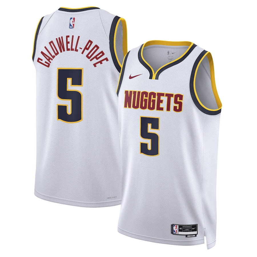 Kentavious Caldwell-Pope 5 Denver Nuggets Unisex Swingman Jersey - Association Edition - White - JS624 