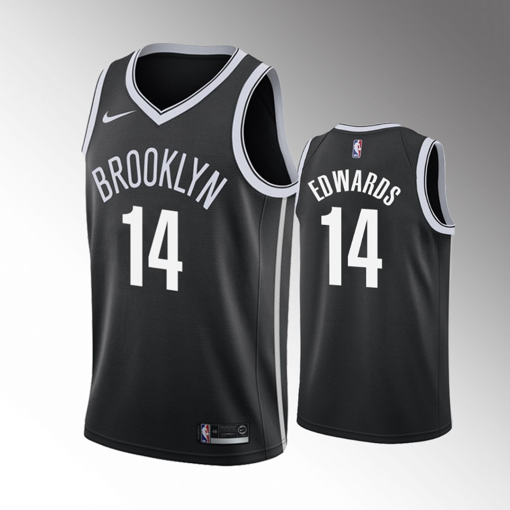 Kessler Edwards Brooklyn Nets 2021 Icon Edition Black 2021 Nba Draft Jersey