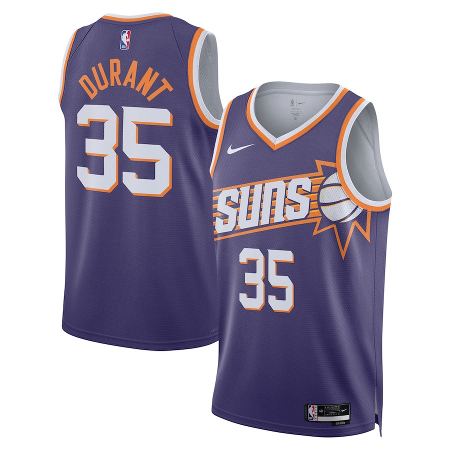 Kevin Durant 35 Phoenix Suns 2023/24 Swingman Jersey - Icon Edition - Purple - JS512 