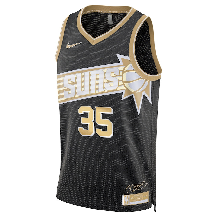 Alternative view of Kevin Durant 35 Phoenix Suns Unisex Select Series Swingman Jersey - Black - JS527 