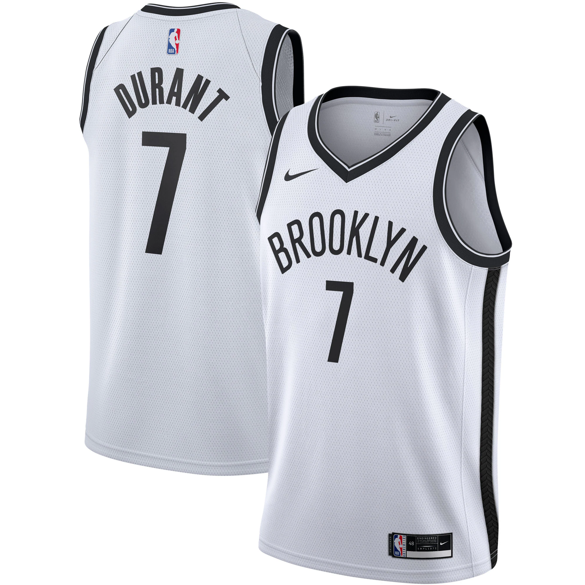 Kevin Durant Brooklyn Nets 2020/21 Swingman Jersey - White - Association Edition