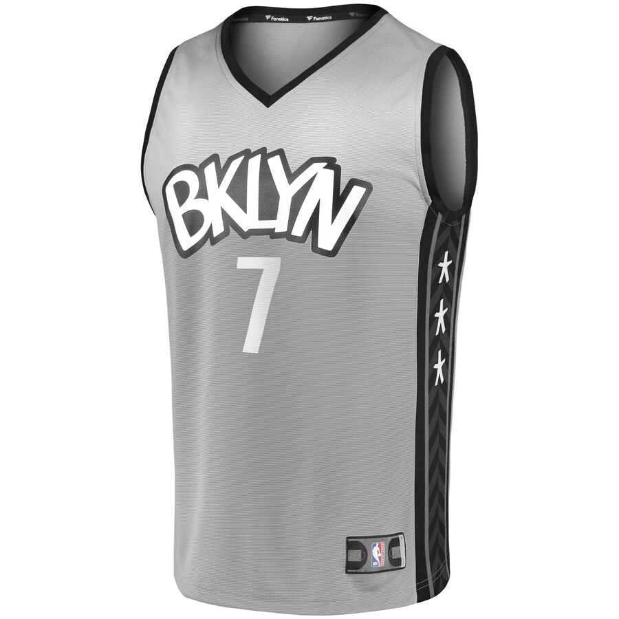 Alternative view of Kevin Durant Brooklyn Nets Fanatics Branded 2019 Fast Break Player Movement Jersey - Statement Edition - Charcoal