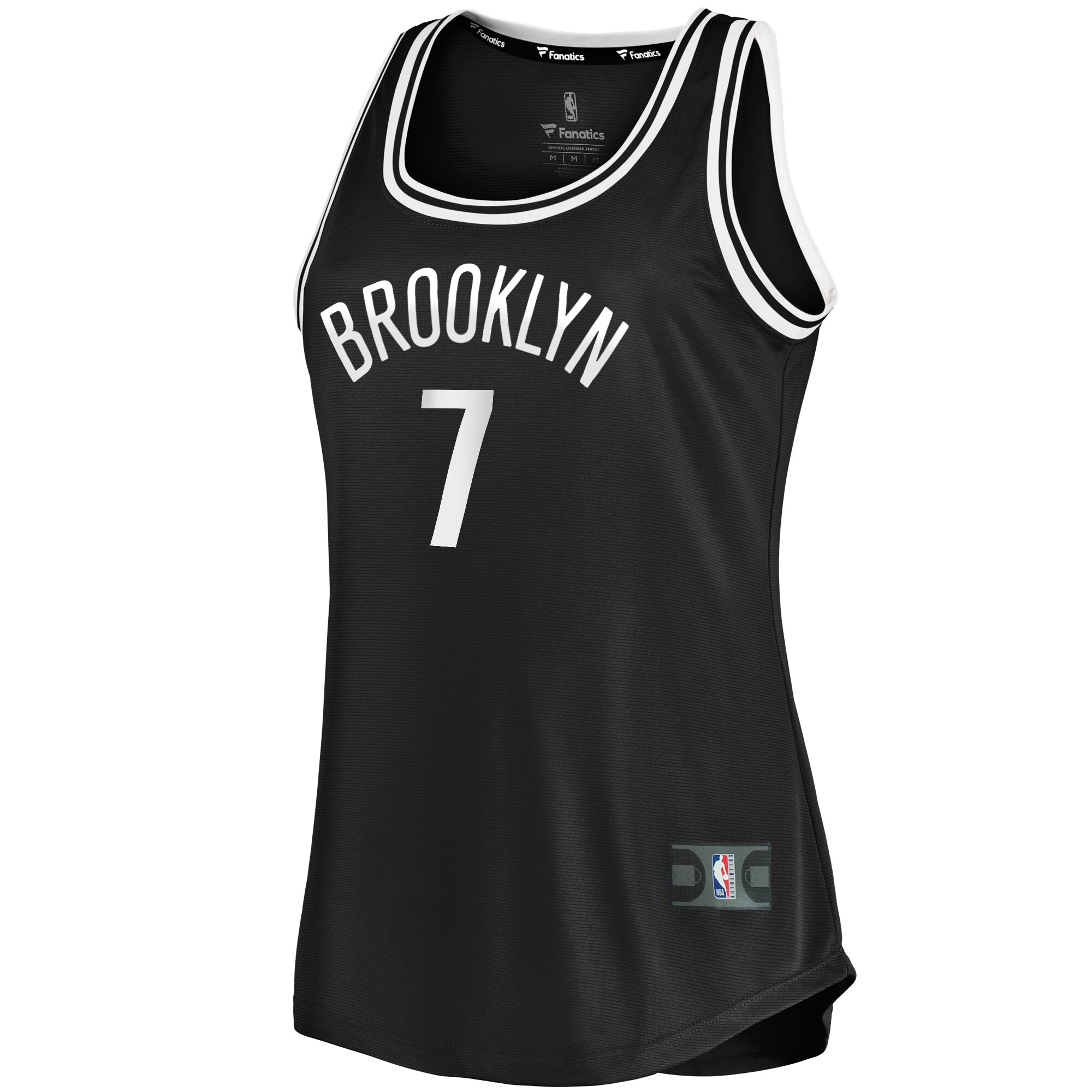 Alternative view of Kevin Durant Brooklyn Nets Fanatics Women's Fast Break Tank Jersey Black - Icon Edition