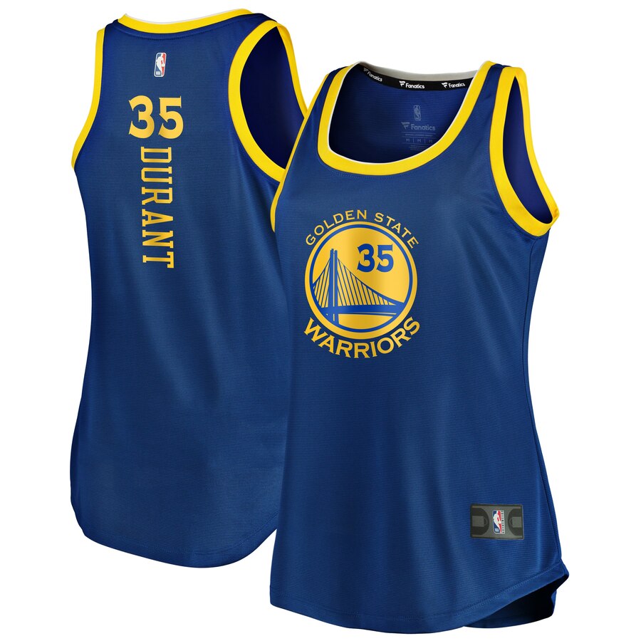 Kevin Durant Golden State Warriors Fanatics Branded Women's Fast Break Tank Jersey - Icon Edition - Royal