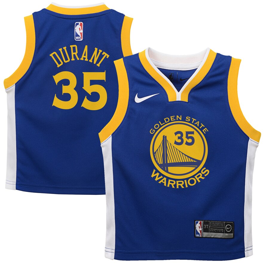 Kevin Durant Golden State Warriors Toddler Replica Jersey Royal - Icon Edition