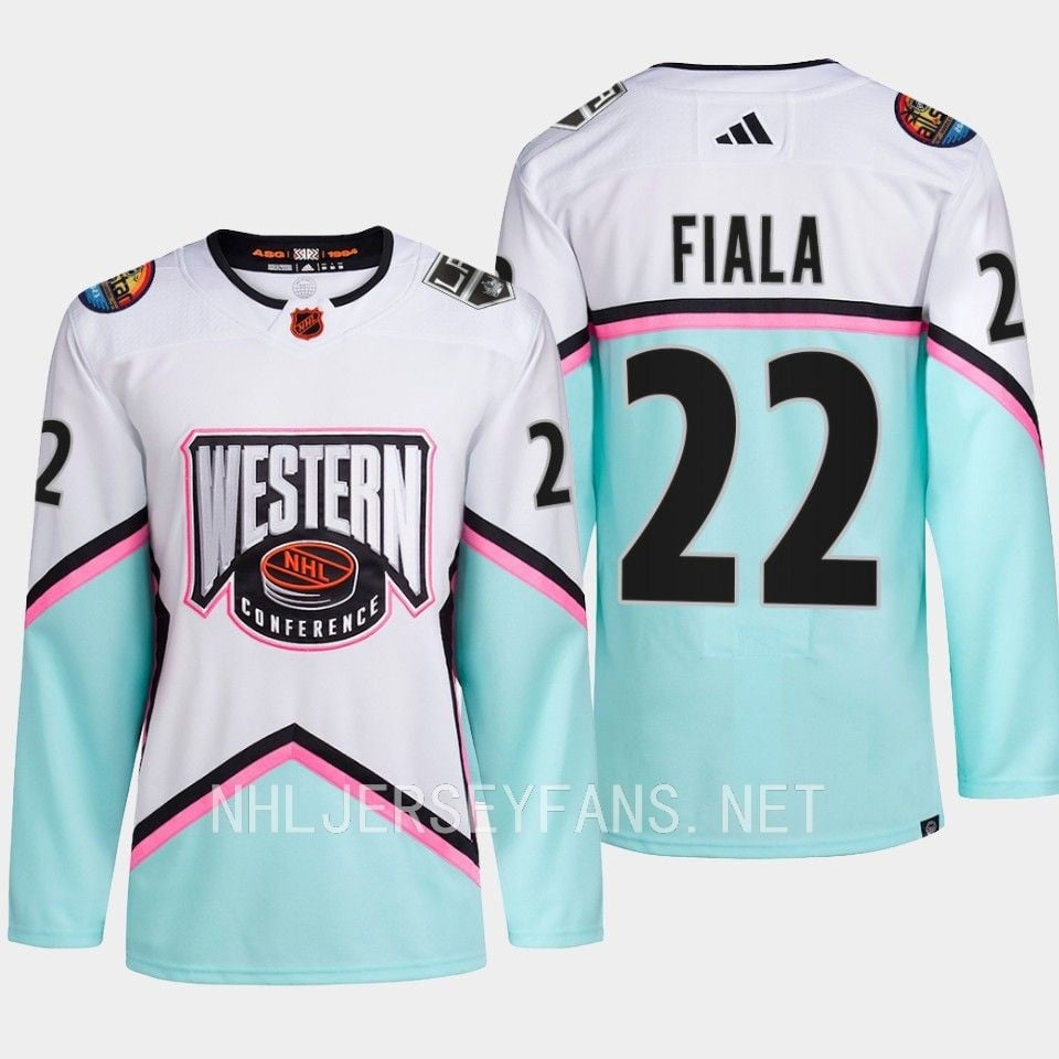 Kevin Fiala 22 Los Angeles Kings 2023 All-Star Game Jersey White Equipment - JS528 